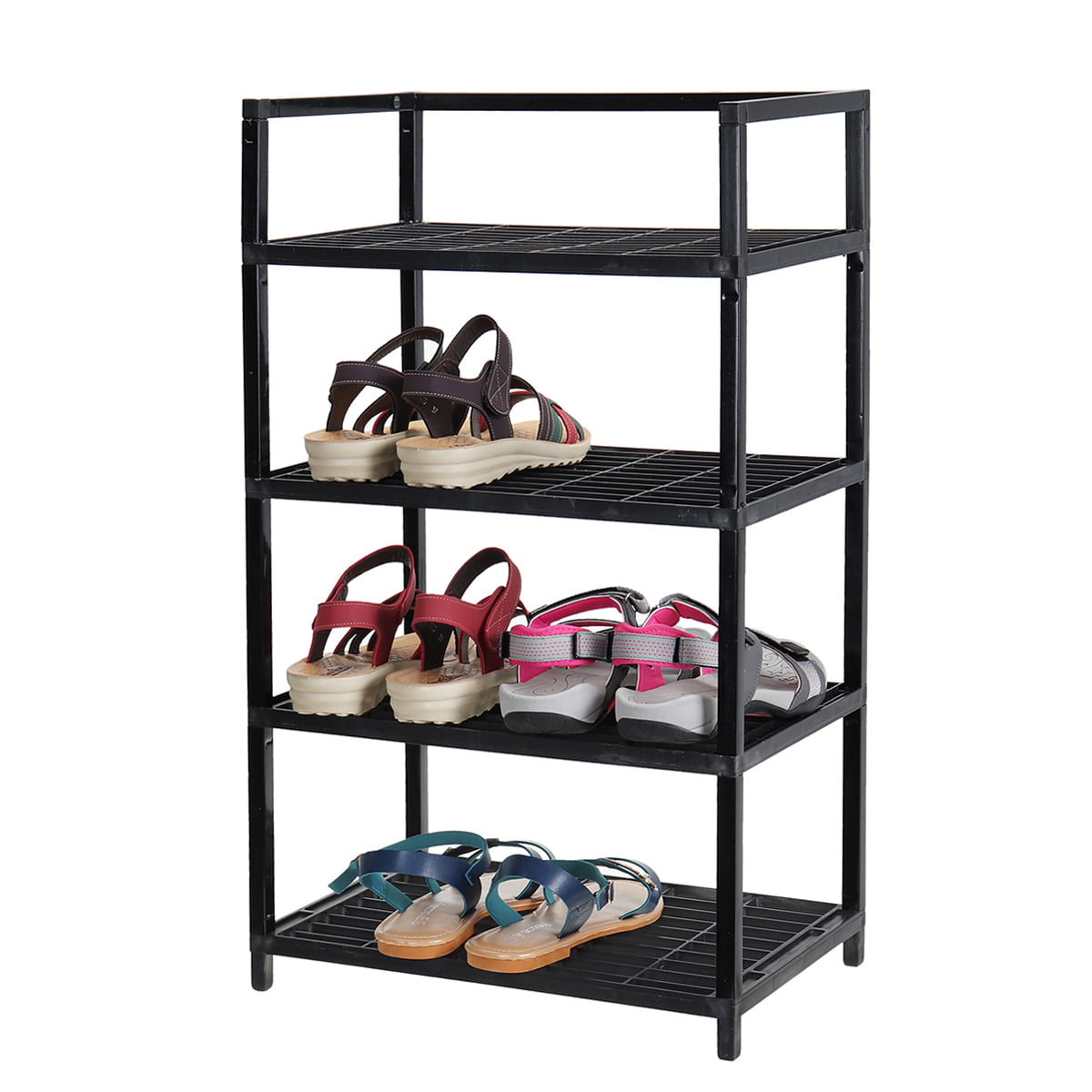 Dorm 4 Tier 20 Pair Shoe Rack Holder Storage Organizer Perfect For Home Office 