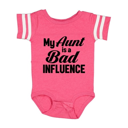 

Inktastic My Aunt is a Bad Influence Gift Baby Boy or Baby Girl Bodysuit
