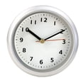 thumbnail image 4 of Reloj de pared silencioso, redondo, moderno, para decoración del hogar, novedoso, impermeable, decorativo, de 6 pulgadas, para dormitorio, comedor, plateado, 4 of 8