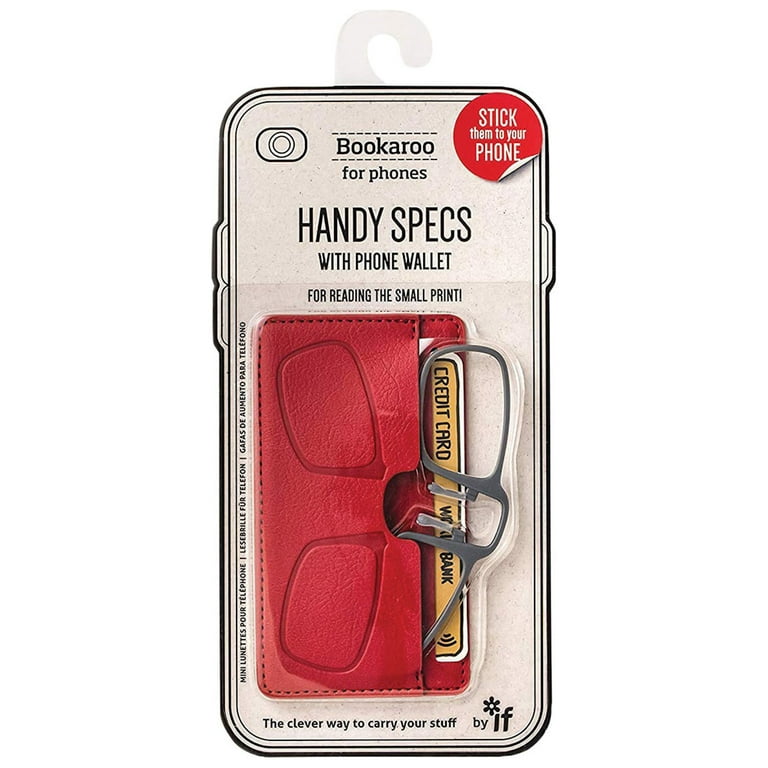 That Company Called IF Reading Glasses with Phone Case Wallet, Pince Nez Readers, +2.0 Magnification - Red That Company Called IF Reading Glasses with Phone Case Wallet, Pince Nez Readers, +2.0 Magnification - Red