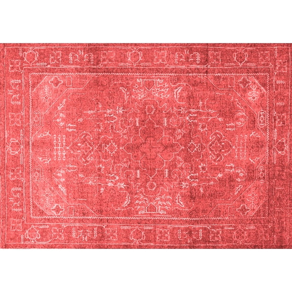 Ahgly Company Indoor Rectangle Persian Red Traditional Area Rugs, 5' x 7'
