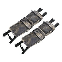 Unique Bargains 2pcs ATV Fender Cargo Storage Bag Saddle Bags with Zipper for Polaris Sportsman for Yamaha Camouflage