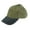 Green w/ Black Bill, variant on Mens Washed Constructed Heavy Cotton Twill Baseball Cap Khaki