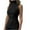 Black-02, variant on Perfectbot Sleeveless Turtlenecks Shirts for Women Solid Color Lightweight Vest Knit Short Sleeve Summer Sweater Top