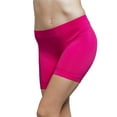 thumbnail image 1 of Women's Basic Seamless Bike Shorts Stretch Legging Solid Color Underskirt Pant, 1 of 2