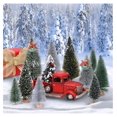thumbnail image 5 of Bottle Brush Trees Christmas, 30 Pcs Mini Christmas Trees Table Decor, Miniature Pine Trees for Xmas Christmas Indoor Decorations (Green & Sliver), 5 of 7