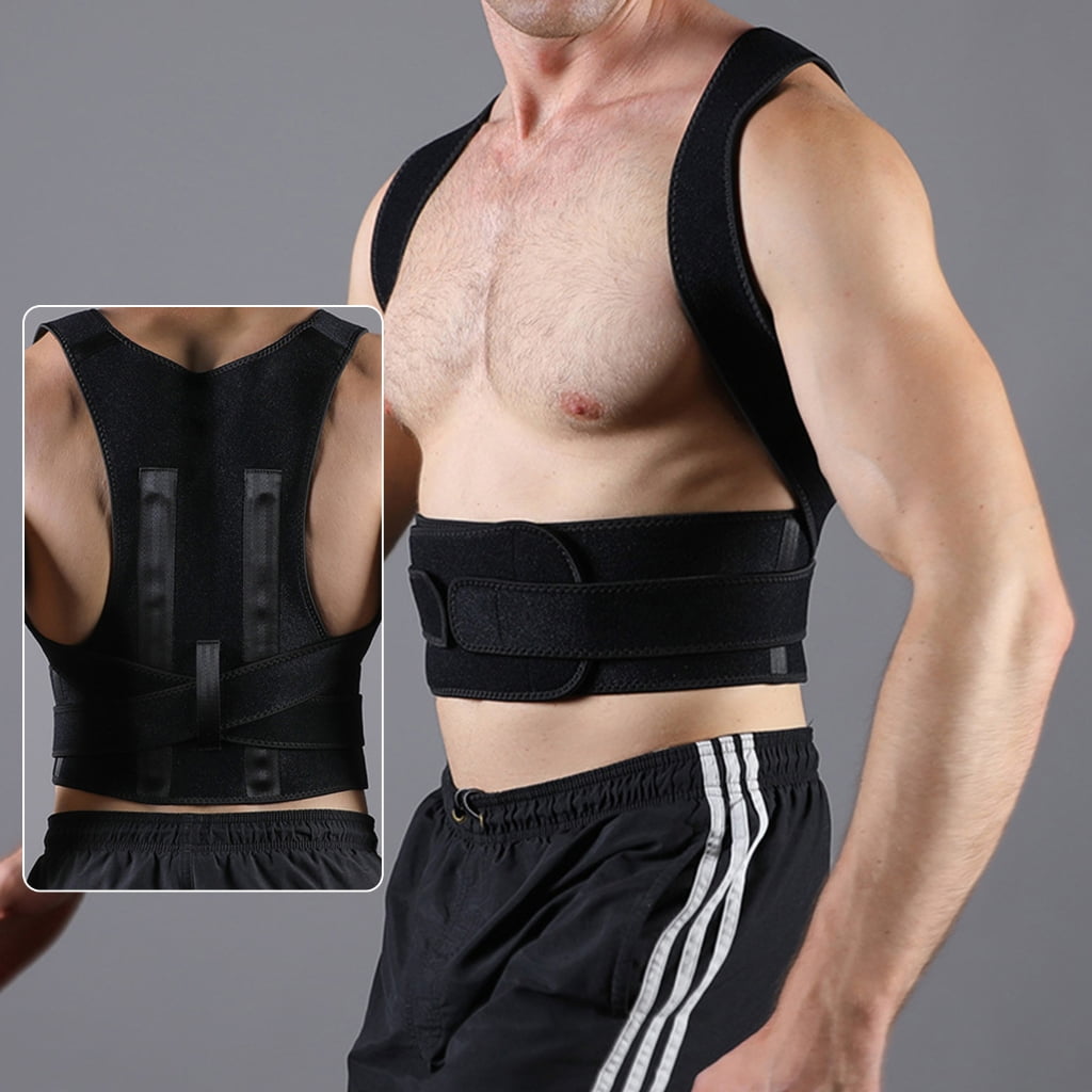 Zeiwohndc Easy Adjust Back Brace Postures Corrector Suitable for Most Sizes for Family