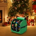 thumbnail image 7 of Christmas Light Storage Bag, 600D Oxford Fabric Christmas Light Organizer with Reinforced Handles, 3 Reels Organizes up to 375ft of Mini Lights, Green, 7 of 7