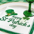 thumbnail image 6 of Horivan St Patricks Day Party Supplies Disposable Plates Cutlery 10 Inch Shamrock Themed Paper Plates Cups Napkins Tablecloth for Holiday Decorations Spring Celebration Dinner, 6 of 6
