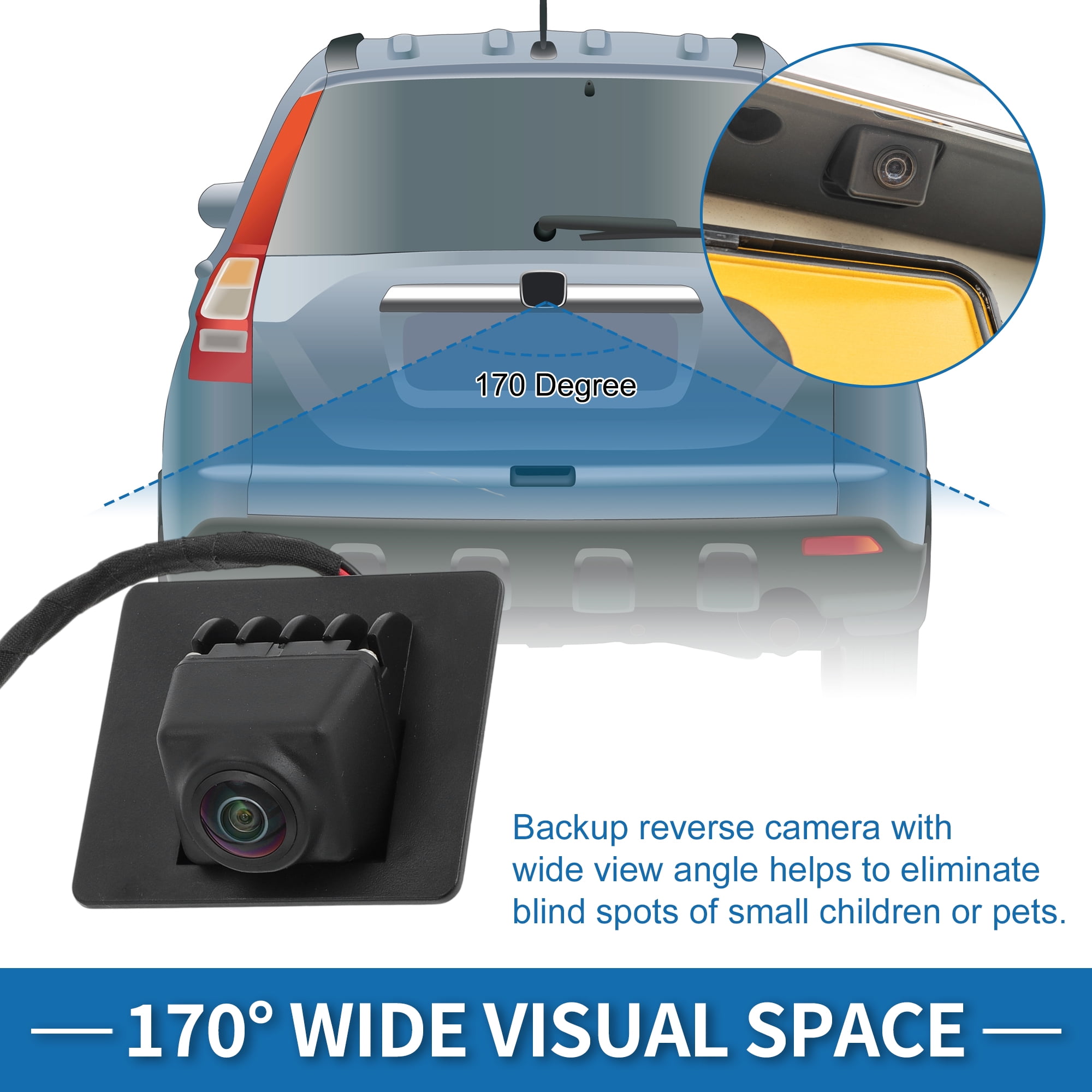 Unique Bargains Rear View Camera for Chevrolet Malibu 2016-2022 Backup Camera