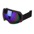 thumbnail image 3 of Gafas de esquí con lentes magnéticas, antivaho y lentes intercambiables de doble capa para hombre y mujer, color azul., 3 of 14