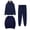 Navy, variant on Brondbend Womens Sweat Suits 3 Piece Set Tracksuit Women Long Sleeved Hooded Front Pocket Solid Pullover Sweatshirt and Casual Sweatpant Outfit Loose Fall Winter Athletic Set,Beige