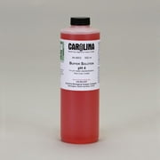 Angle View: Buffer Solution, Ph 4, Color Coded, Red, Laboratory Grade, 500 Ml