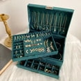 thumbnail image 3 of Large Jewelry Box, Large Capacity Multifunctional Large Jewelry Storage Case  for Rings, 3 of 7