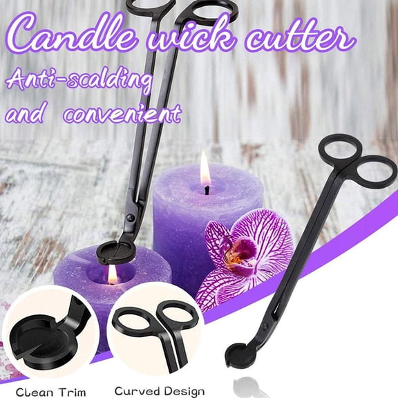 FurNest Candle Wick Cutter Wick Cutter Wick Cutter Wick Scissors Black Matte S