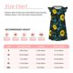 thumbnail image 3 of Balery Sunflowers And Blue Flower Camisón de princesa para niñas, pijama de algodón con mangas abullonadas, suave y bonito.-Large, 3 of 6