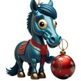 thumbnail image 2 of Navideña 2D Caballo Pisando Regalo Acrílico 8 Cm (A), 2 of 4