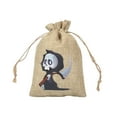 thumbnail image 1 of Halloween Glow In The Dark Drawstring Bag Linen Storage Pouch For Candy Jewelry Perfume Trick Or Party, 1 of 6