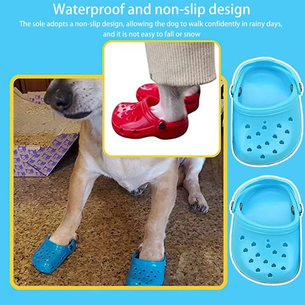 Dog Sandals, 8 Colors Optional, Puppy Shoes Crocs, Pet Sandals for Small  Dogs, Pet Lovely Shoes for Taking Photos, Cat Shoes for Summer Blue