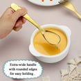 thumbnail image 5 of ReaNea Toddler Utensils Stainless Steel Gold Kids Silverware Set Toddler Forks, Baby Spoons and Knife 4 Pieces, 5 of 7