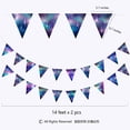 thumbnail image 2 of Cheerland Party Banners Triangle Pennant Star Garlands 2 Pack, 28 ft, 2 of 6