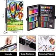 thumbnail image 2 of Art Kit, Vigorfun 181 Piece Drawing Painting Art Supplies for Kids Girls Boys Teens, Gifts Art Set Case Includes Oil Pastels, Crayons, Colored Pencils, Watercolor Cakes (Black), 2 of 7