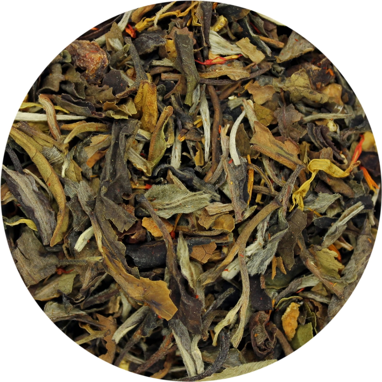Organic Ginger White Tea with Apple, Orange, Apricot Flavor, 20 Tea Bags
