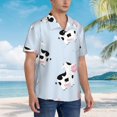 thumbnail image 5 of Balery Cute Farm Cow Print Men's Hawaiian Shirts Short Sleeve Beach Shirt Relaxed Fit Vacation Button Down Shirts-3X-Large, 5 of 9