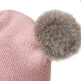 thumbnail image 3 of SGFCWSX Kids Winter Hat Scarf Mittens Set Boys and Girls Fleece Lined Knit Gloves Child Beanie Warm Caps 3 Piece Sets Pink Size 6-13 Years, 3 of 5