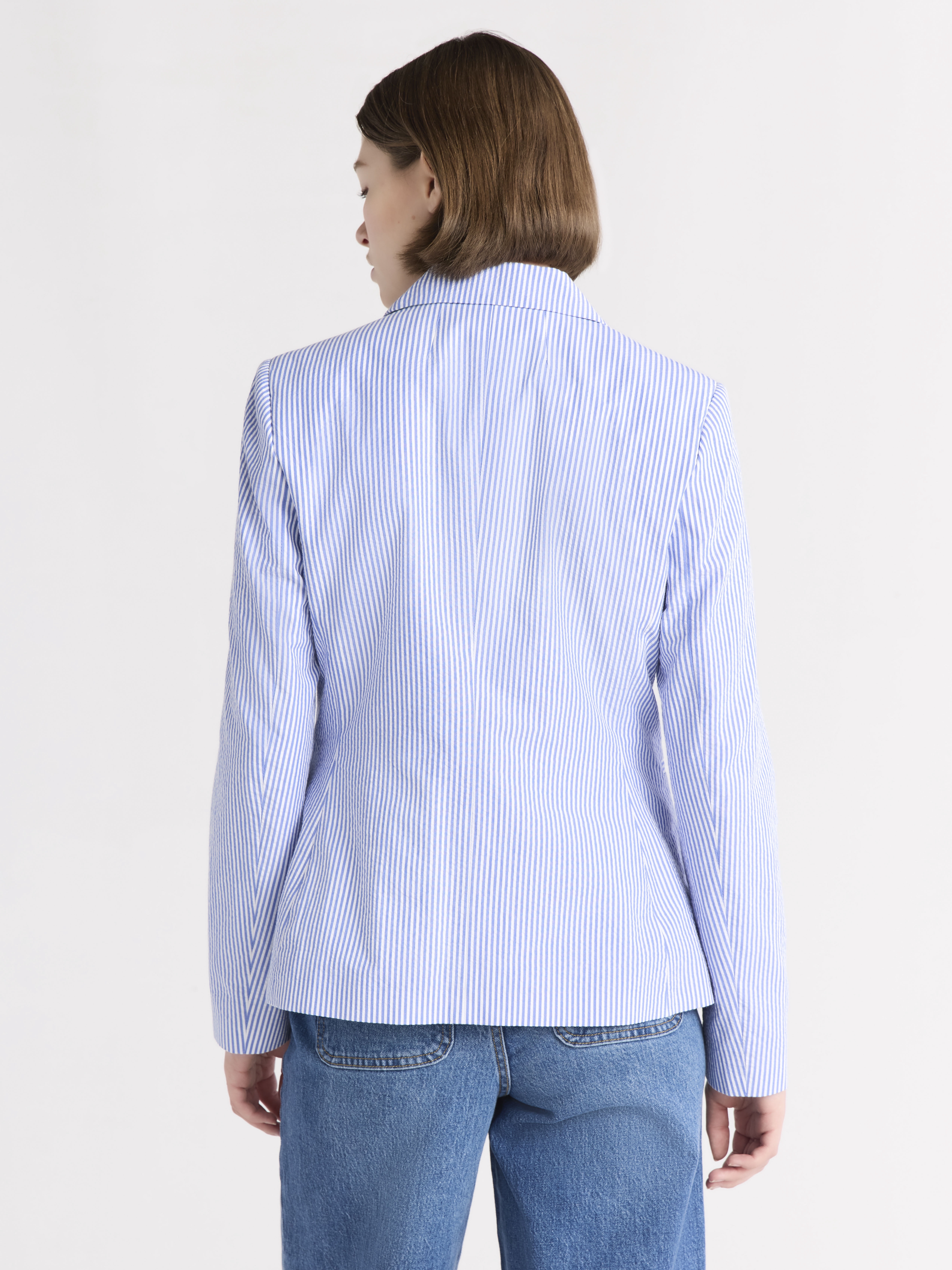 Free Assembly Women's Single Breasted Cotton Blazer, Sizes XS-XXL