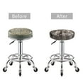 thumbnail image 5 of Naloa Wooden Texture Round Bar Stool Cushion Cover 12-14 inch, Fits Kitchen, Office, Restaurant Chairs - 12 inch, 5 of 7