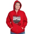 thumbnail image 3 of Ohio Heart of it All State Shaped Map Zip Up Hoodie Men's Women's Brisco Brands X, 3 of 6