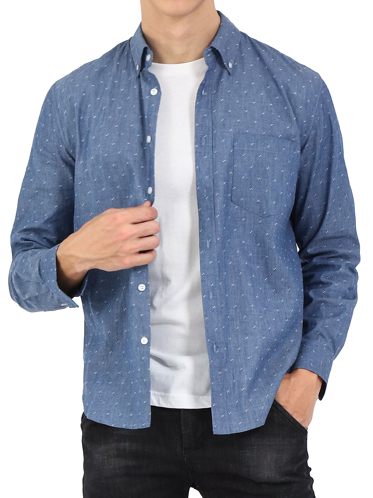 walmart denim shirt mens