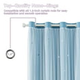 thumbnail image 6 of CshidWorld Blackout Curtains for Girls Kids Bedroom, Colorful Double Layer Star Cut Out Curtains for Girls Room Nursery Home Decor, 52''x 63'', 1 Panel, 6 of 9