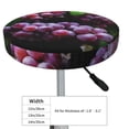 thumbnail image 2 of Grape Round Bar Stool Seat Covers, Elastic Round Chair Cover Stool Seat Slipcover Bar Stool Cushions Round Pad for 12-14 inch, 2 of 5