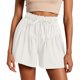thumbnail image 1 of Pantalones cortos con cordón y volantes para mujer 2025 - Pantalones cortos de playa informales con cintura alta elástica y bolsillos, 1 of 5