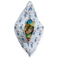 thumbnail image 3 of Pirates Lounger Chair Bag, Pirate Cat in a Blue Sailor Suit on a Backdrop with Fishes and Dots Maritime, High Capacity Storage with Handle Container, Lounger Size, Blue White Red, by Ambesonne, 3 of 5