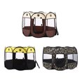 thumbnail image 4 of Tienda plegable para mascotas, casa de animales plegable octogonal con cremallera para exteriores, tela Oxford 600D, corralito para interiores, Suministros de alimentación y agua para Café S Greeniant PT000583-01, 4 of 6