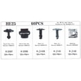 thumbnail image 4 of WWS-60 Pcs Clips de Couverture de Plateau Moteur Kit de Vis en Métal pour Audi VW, 4 of 4