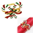 thumbnail image 1 of Christmas Decorations Outdoor Event & Party Christmas Decorations Christmas Napkin Rings Deer Wreath Pattern Napkin Ring Holders Decorative Metal Holder For Table Holiday Dinner Home Party Balloon, 1 of 9