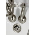thumbnail image 4 of Kingston Brass KS229PXSN Kingston Three-Handle 2-Hole Tub Wall Mount Clawfoot Tub Faucet with Hand Shower in Brushed Nickel, 4 of 7