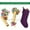 Purple, variant on HCBY Large Knitted Christmas Stockings, Non-Woven Fabric for Wall Decor, Fireplace Mantel, Holds Candy, Cards & Small Gifts(Gray,8.66x18.11x5.51in)