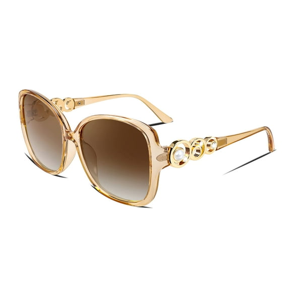 Gafas de Sol FEISEDY para Mujer, Oversize Cuadradas Polarizadas