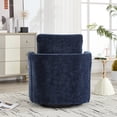 thumbnail image 2 of CKEASEAN 32'' Chenille Upholstered Swivel Accent Barrel Chair, 360 Degree Modern Oversized Round Swivel Chair for Living Room/ Nursery, Comfy Single Sofa Chair with Cushion, 2 of 9