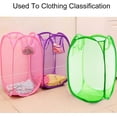 thumbnail image 6 of 2Pcs Mesh Popup Laundry Hamper, Foldable Portable Dirty Clothes Basket Collapsible Dirty Clothes Hamper for Bedroom, Kids Room, College Dormitory and Travel, 6 of 6