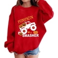 thumbnail image 2 of Coerni Boys Girls Halloween Sweatshirt Cartton Truck Spooky Pumpkin Graphic Pullover Kids Fall Fashion Long Sleeve Tops, 2 of 6