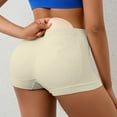 thumbnail image 5 of Prolriy Padded Butt Underwear for Women, Women's Solid Color Mid Waist Detachable Fart Pad Perky Buttocks Shaping Flat Angle Pants Shaping Underwear Butt Lifting Panties Beige L, 5 of 5