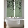 thumbnail image 4 of Green Black Branches Sheer Curtains 72 Inch Length 2 Panels Set, Botanical Dead Tree Birds Voile Window Treatment Rod Pocket Curtains Sheers Drapes for Bedroom/Living Room/Kitchen 52"x72"x2, 4 of 7