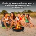 thumbnail image 4 of Sunnydaze 23" Round Wood-Burning Black Finish Steel Fire Pit Bowl, 4 of 16