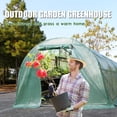 thumbnail image 2 of Greenhouse for Outdoors Greenhouse Walk-in Green House 15'x7'x7' Steel Greenhouse Kit Indoor Greenhouse Plant Shelves Tomato Herb Canopy for Patio, 2 of 7